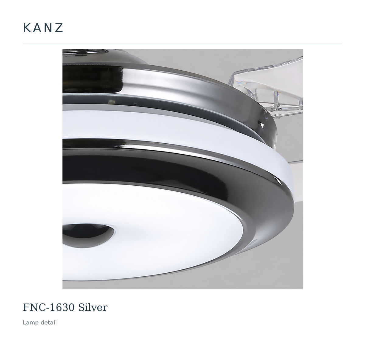 FNC-1630 Silver — Lamp detail