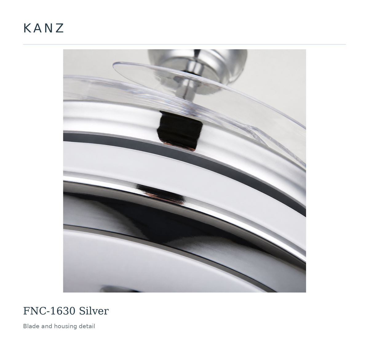 FNC-1630 Silver — Blade and housing detail
