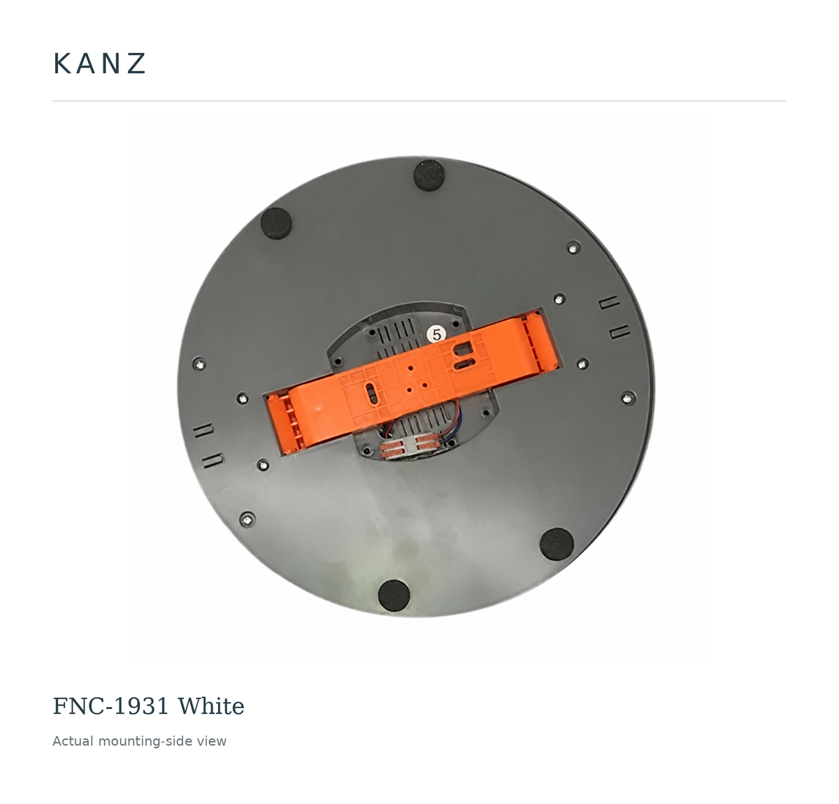 FNC-1931 White — Actual mounting-side view