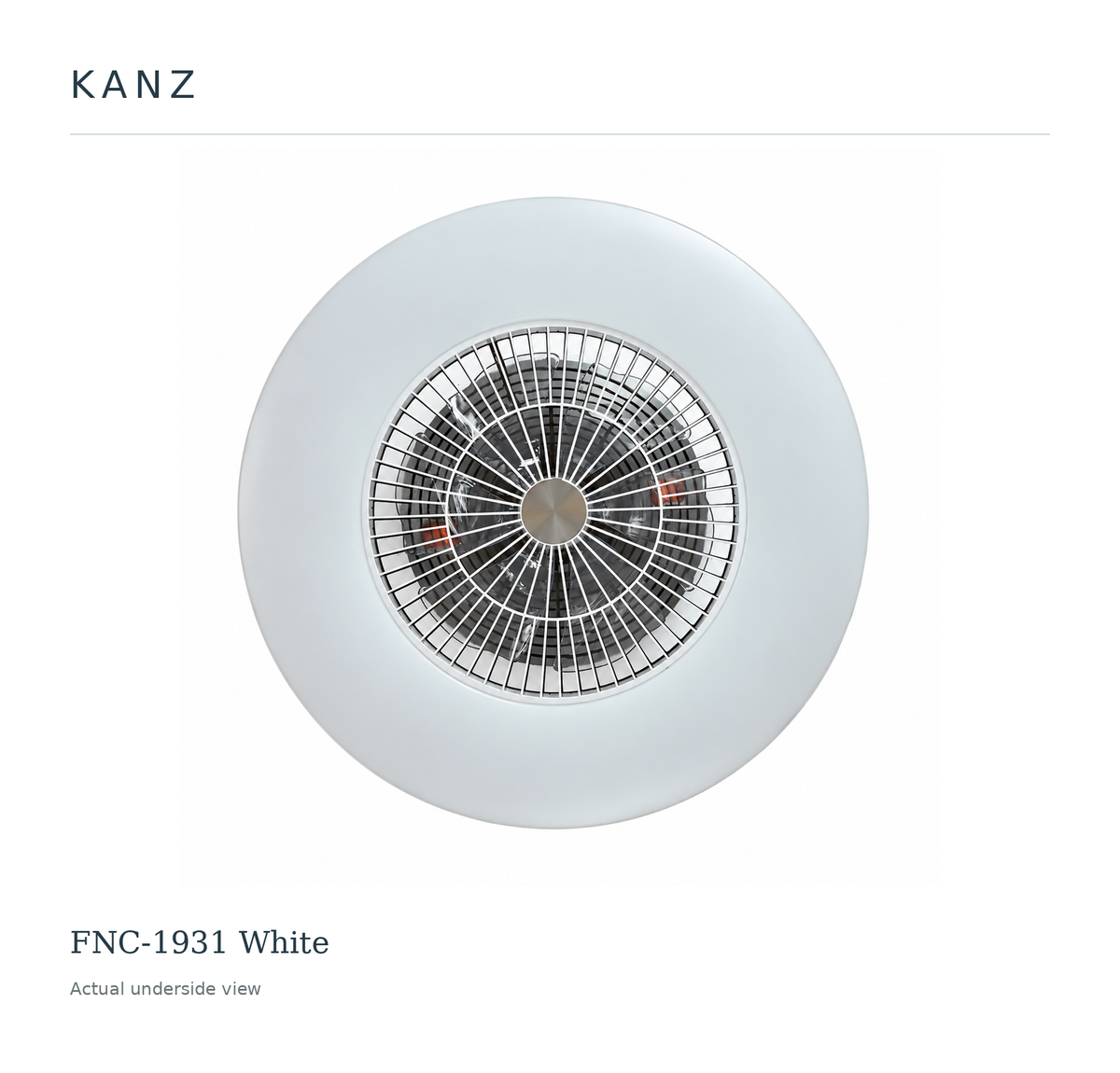 FNC-1931 White — Actual underside view