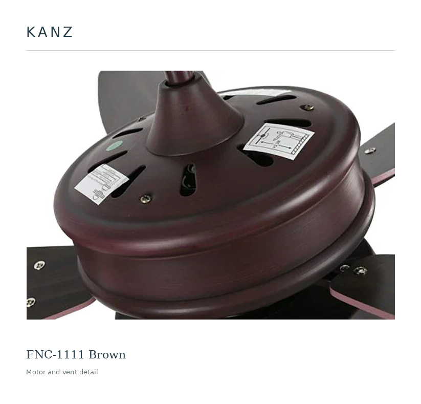 FNC-1111 Brown — Motor and vent detail
