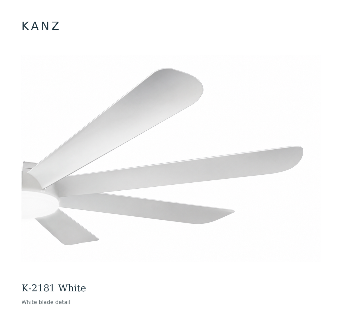 Kanz K-2181 White — White blade detail