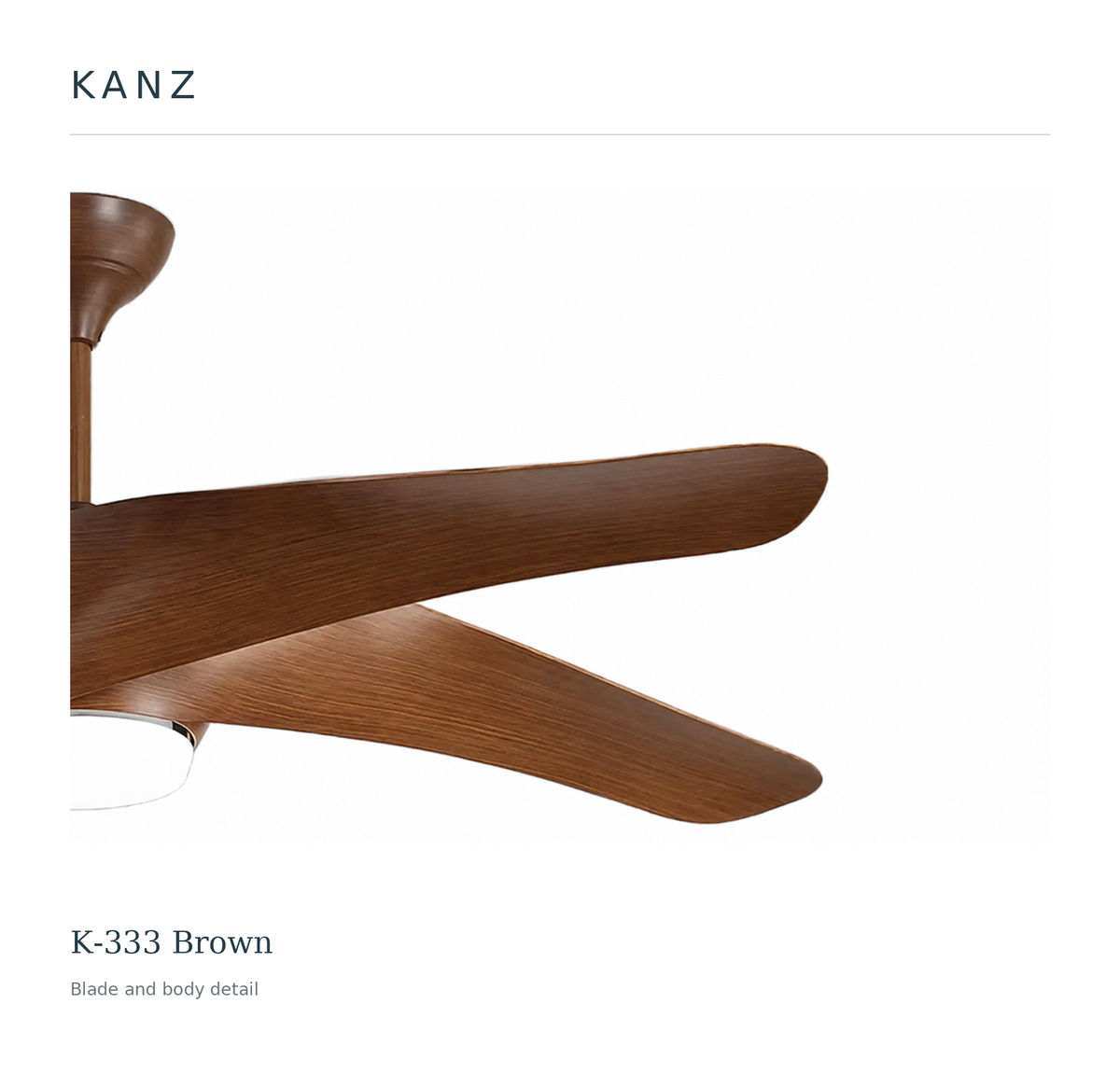 Kanz K-333 Brown — Blade and body detail