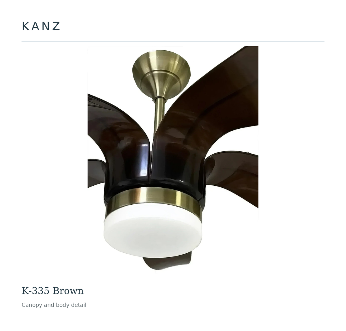 Kanz K-335 Brown — Canopy and body detail