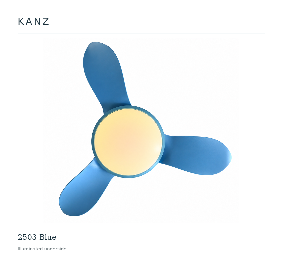 Kanz 2503 Blue — Illuminated underside