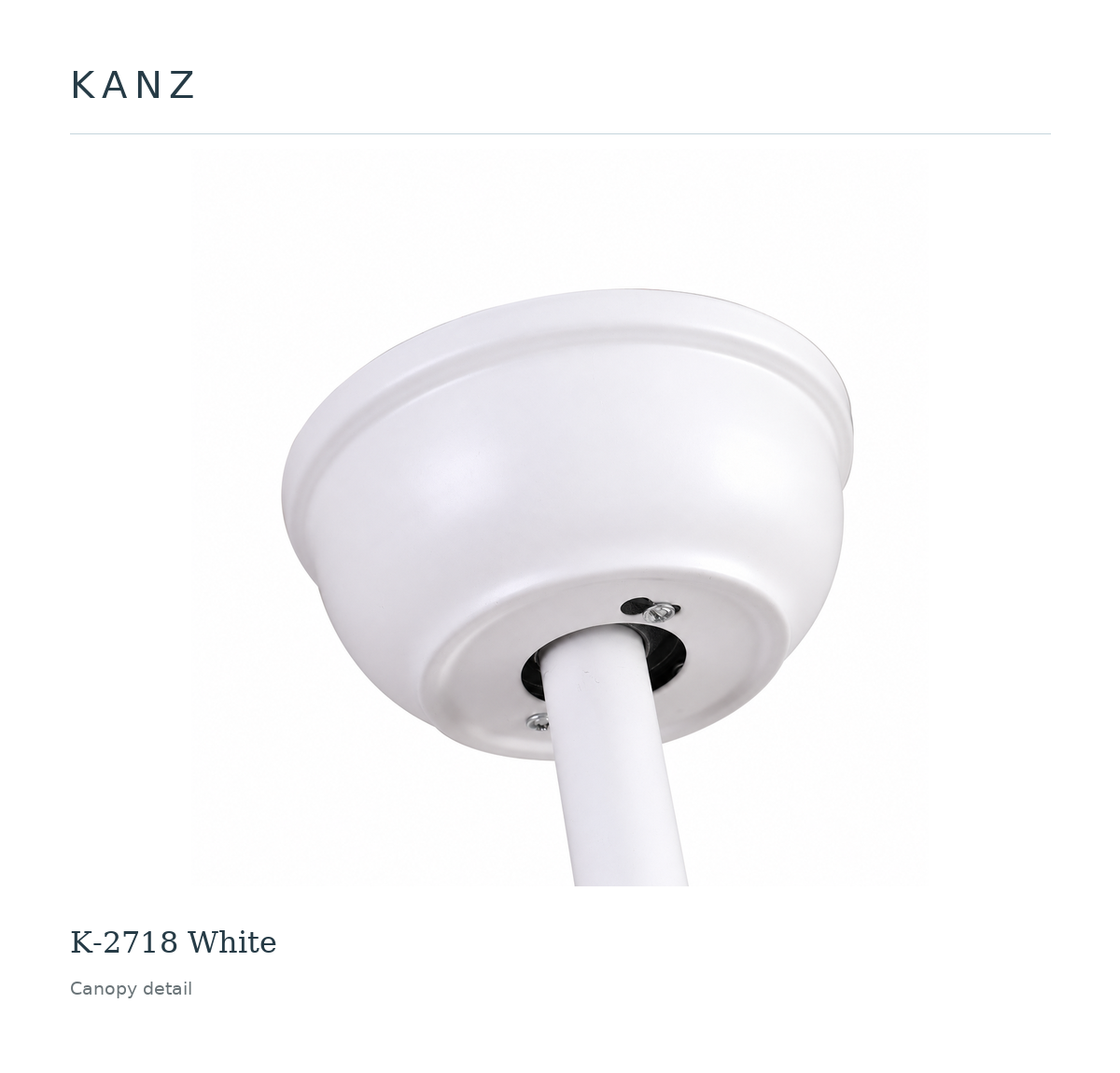 Kanz K-2718 White — Canopy detail