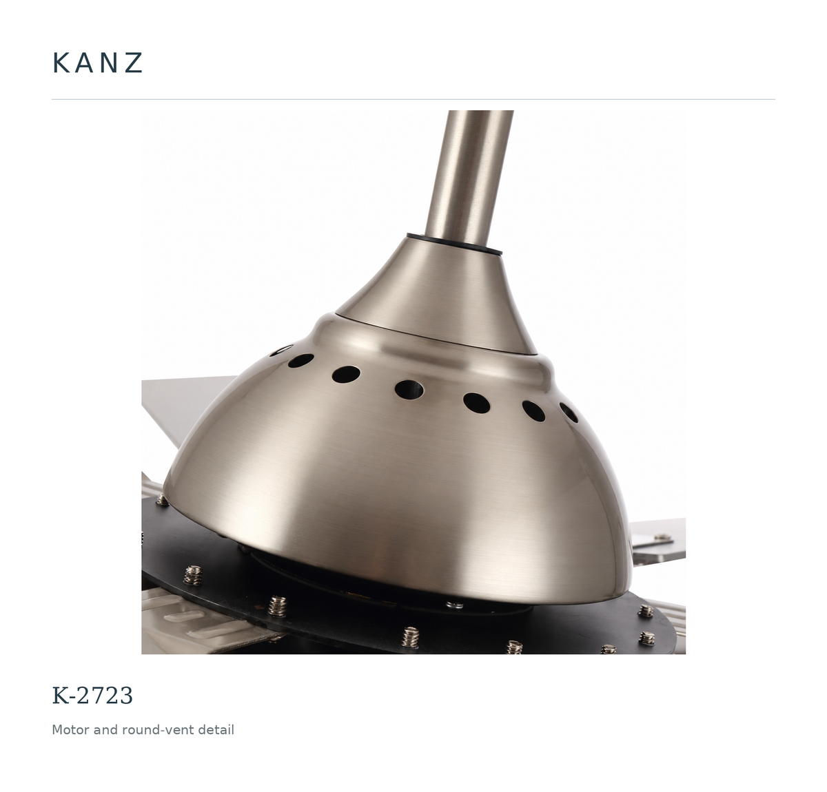 Kanz K-2723 — Motor and round-vent detail