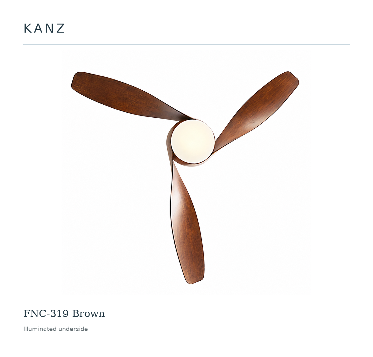 Kanz FNC-319 Brown — Illuminated underside