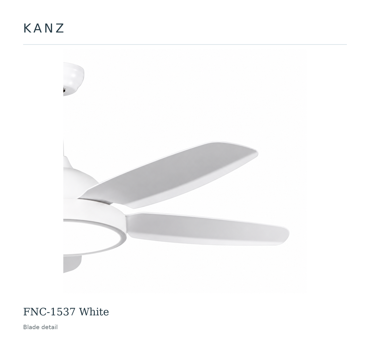 Kanz FNC-1537 White — Blade detail